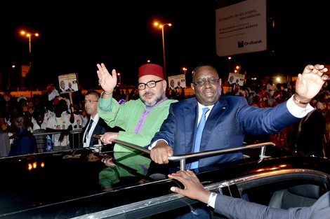 A special welcome for the King of Morocco Mohammed VI  in Dakar