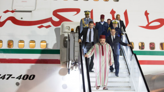 モロッコ国王ムハンマド六世、アフリカ連合首脳会議へ出発